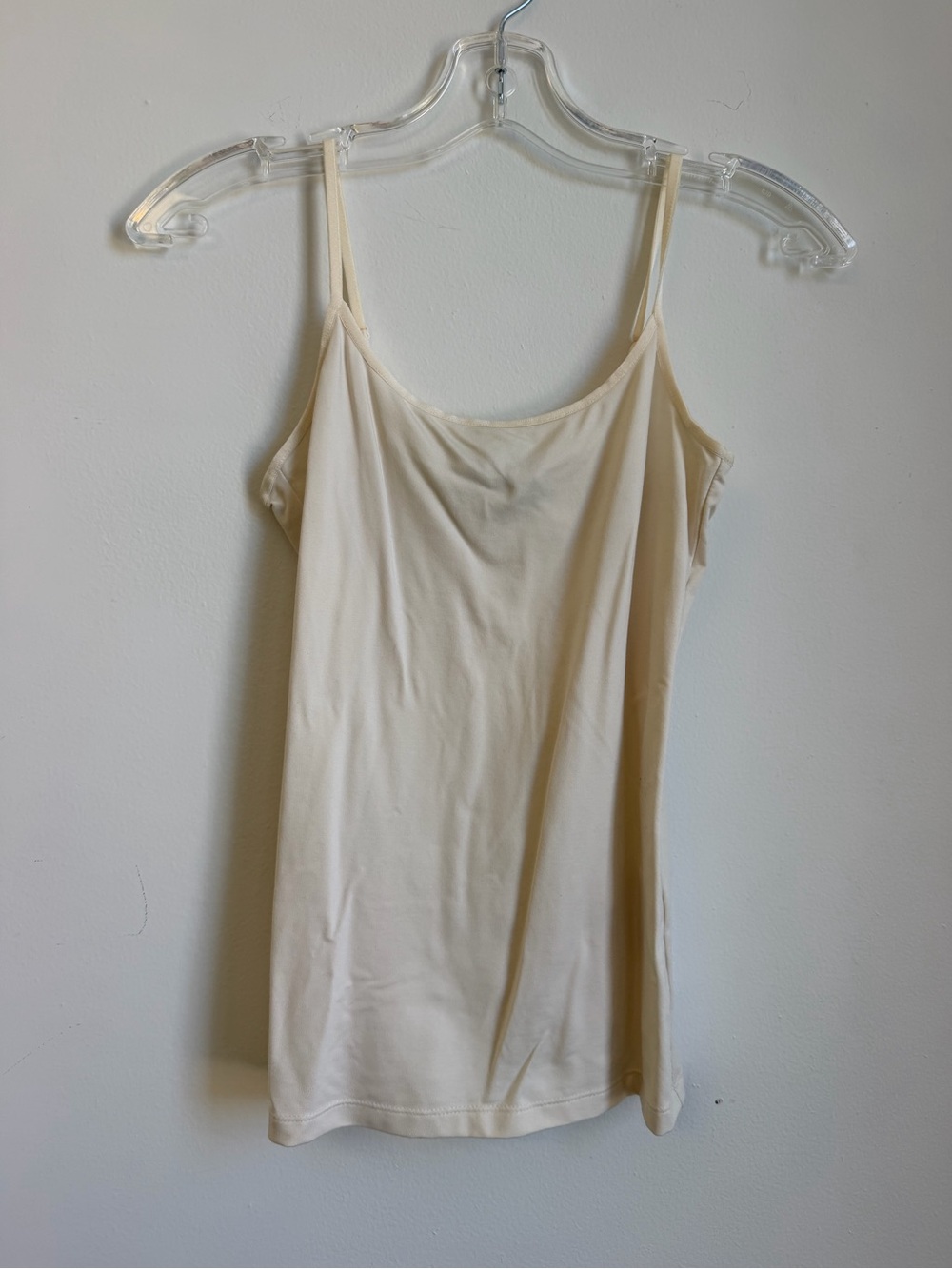 Banana Republic Cream Slim Scoop-Neck Cami